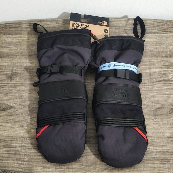 NWT The North Face Men Black Montana Pro GTX Snow Waterproof Ski Mittens Size XL - Picture 2 of 5